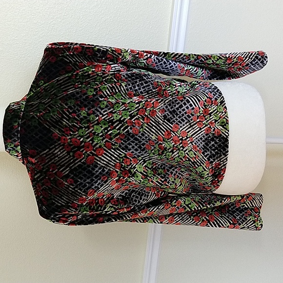 Anthropologie Cropped Velvet Blazer - Picture 5 of 14